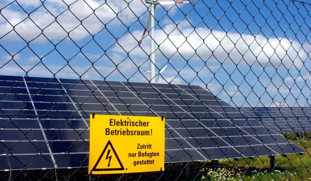 Zaun, Solarpark