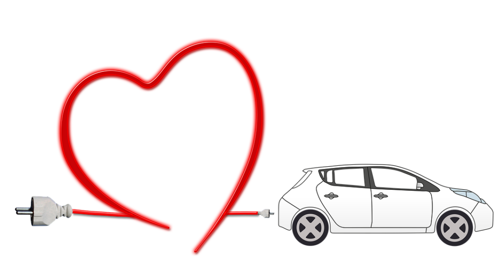 Elektroauto, Herz, Pixabay